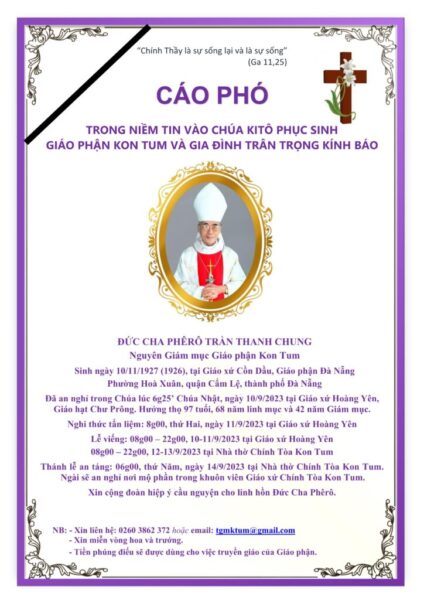 Hình ảnh Đức Cha Phêrô Cao